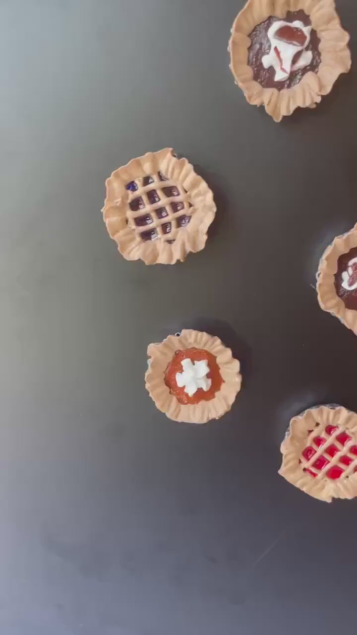 Upcycled Bottle Cap Pie Fridge Magnets