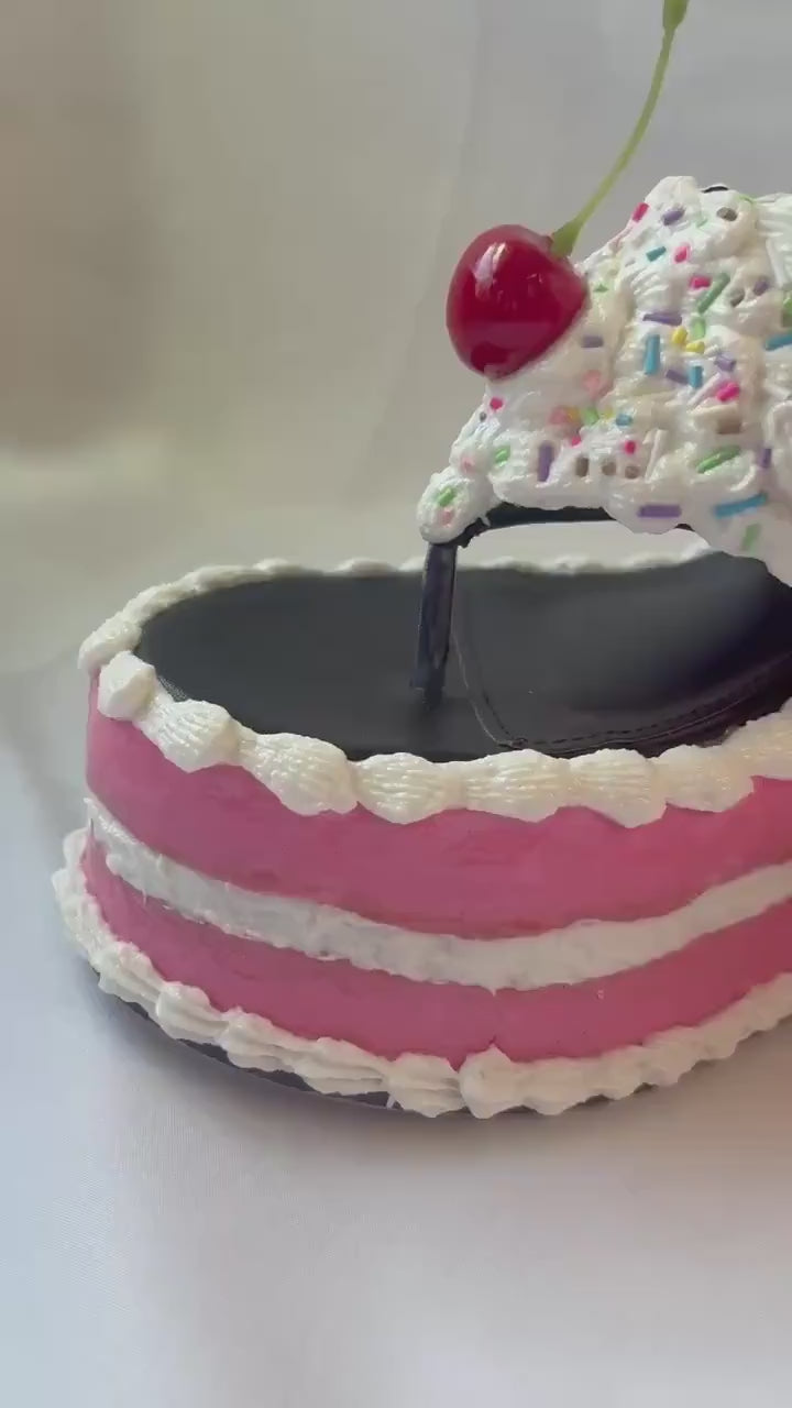 Fake Pink Cake Wedges