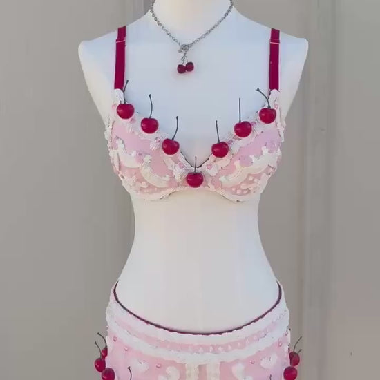 Customizable Dessert Couture Lingerie – Cherry Cake Set
