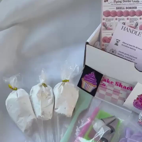 DIY Bedazzled Cake Bra Kit - Custom Faux Frosting, Beads & Candy Charms - Decorate Your Own Cake Bra Customizable