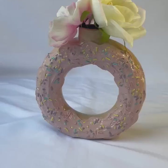 Ceramic Donut Vase