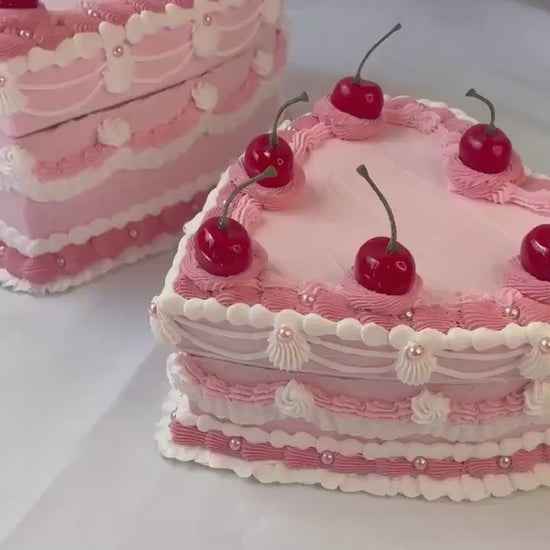 Fake Cake Heart Box