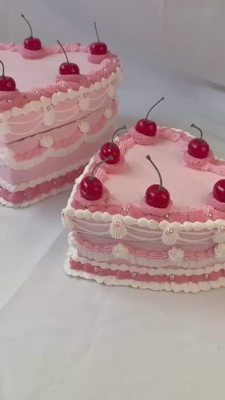 Fake Cake Heart Box