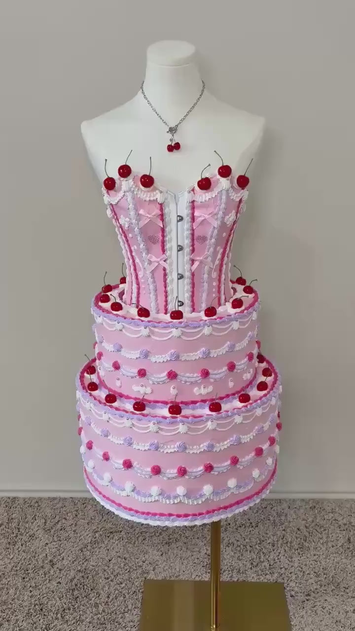 Fake Cake Tiered Skirt and Corset