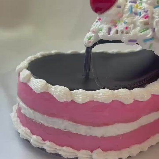 Fake Pink Cake Wedges